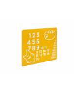KBT HDPE speelpaneel 'nummers' - geel