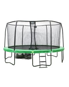 EXIT JumpArena trampoline 457cm met ladder en schoenenzak - groen/grijs
