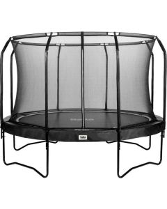 trampoline Premium Black Edition met veiligheidsnet 396 cm+ gratis trapje