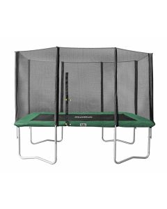 Rechthoekige trampoline 214x305 met net groen