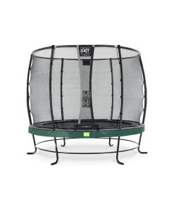 Elegant trampoline ø305cm with safetynet Deluxe - green