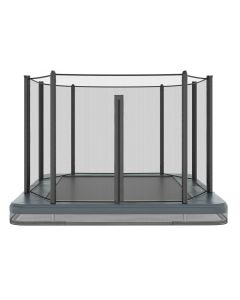 Akrobat Orbit Inground Trampoline 305x183 Grijs met veiligheidsnet