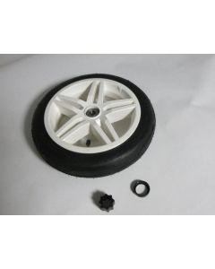 Wiel wit 12.5x3.00-9 slick, aandrijf