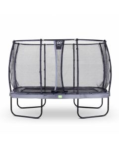 Elegant trampoline rectangular 244x427cm with safetynet Deluxe (Grey)