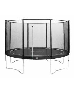 trampoline met veiligheidsnet - Antraciet (o 366cm ) + gratis trapje