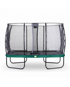 EXIT Elegant trampoline met Economy veiligheidsnet 244x427 Groen