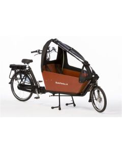 Bakfiets.nl tent Cargobike short all-open mat zwart