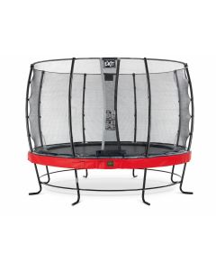 Elegant Premium trampoline ø366cm with safetynet Economy - red