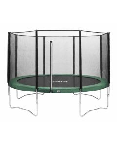 trampoline met veiligheidsnet - Groen (o 366cm ) + gratis trapje
