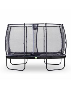 Elegant trampoline rectangular 214x366cm with safetynet Deluxe - black