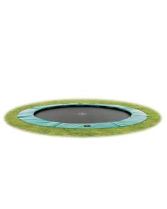 Supreme groundlevel trampoline ø305cm (10ft) - green