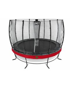 Elegant Premium trampoline ø427cm with safetynet Economy - red