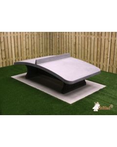 Voetvolleybaltafel Antraciet-Beton 